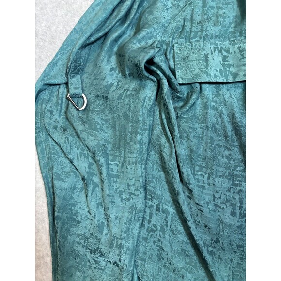 ROCK & REPUBLIC Womens‎ Size Medium Emerald Green Zip Long Sleeve 80s Retro - Picture 5 of 13